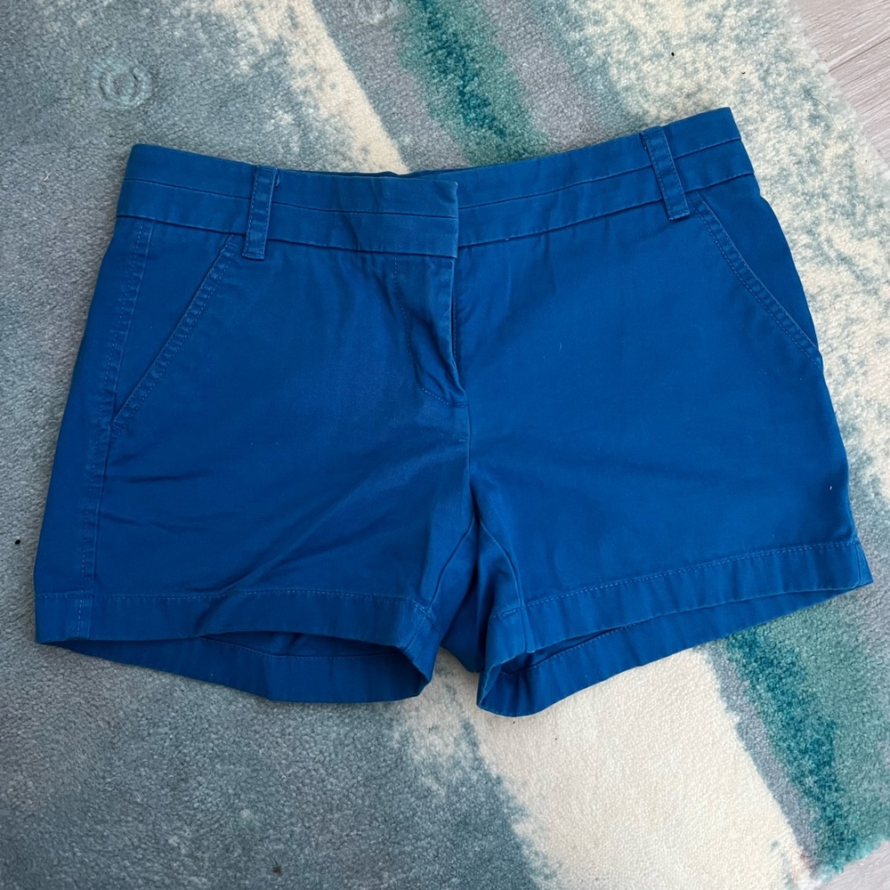 J Crew Chino Shorts, Blue, 4in, sz 2